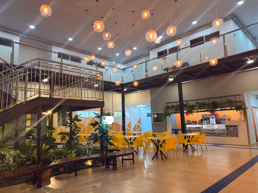 Espaço de convivência do campus de Foz do Iguaçu